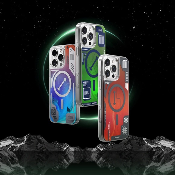 Cyberpunk Green Luminous Quicksand iPhone 16 Pro case | NWT - Picture 6 of 6